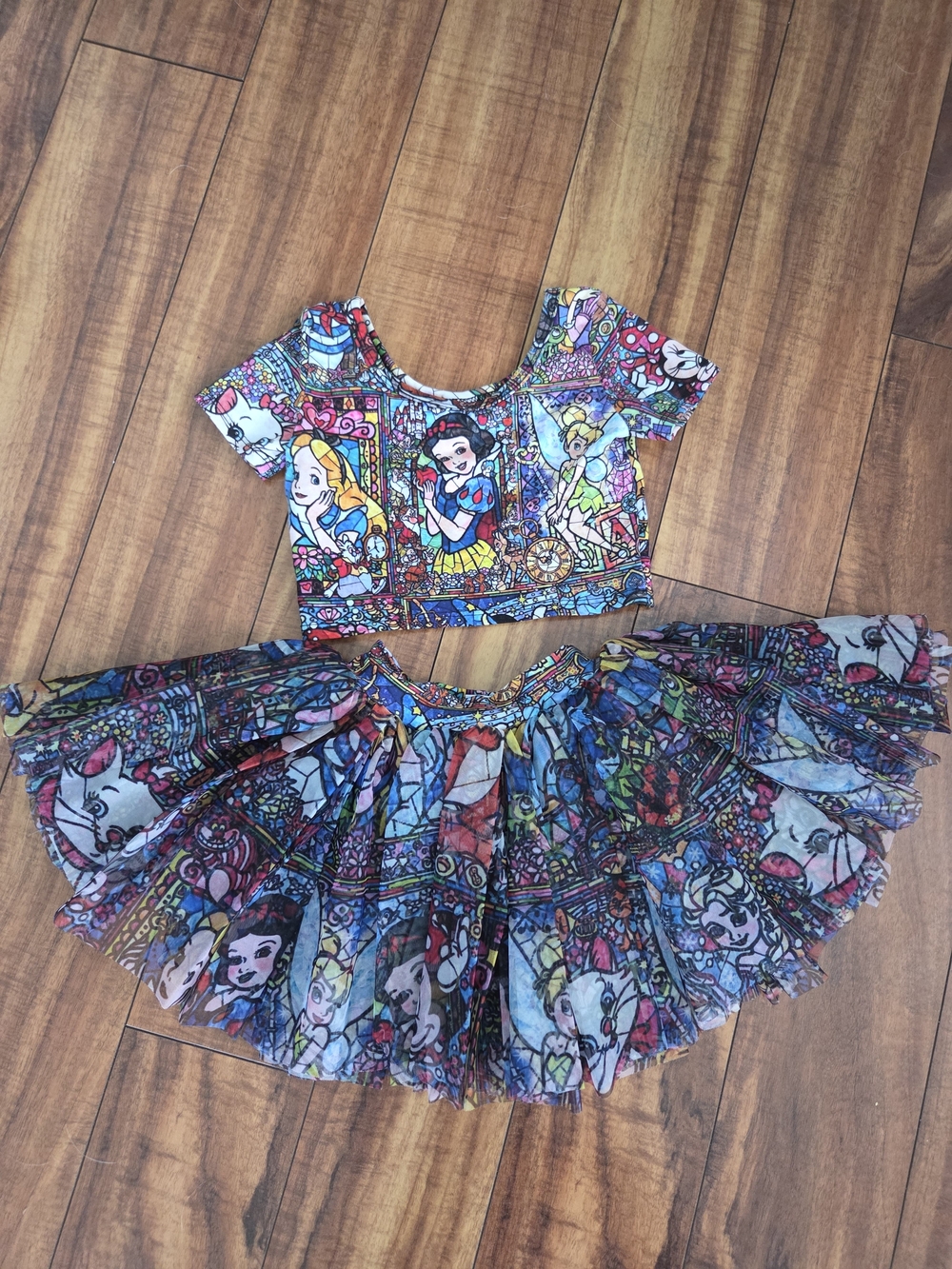 Wild Rich Kids Stain Glass 2 Piece Tutu Size 5/6